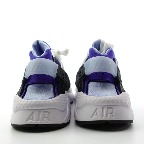 Nike Air Huarache White Aluminum Black Sneakers DH4439 100 Womens Size 7 - Picture 8 of 11